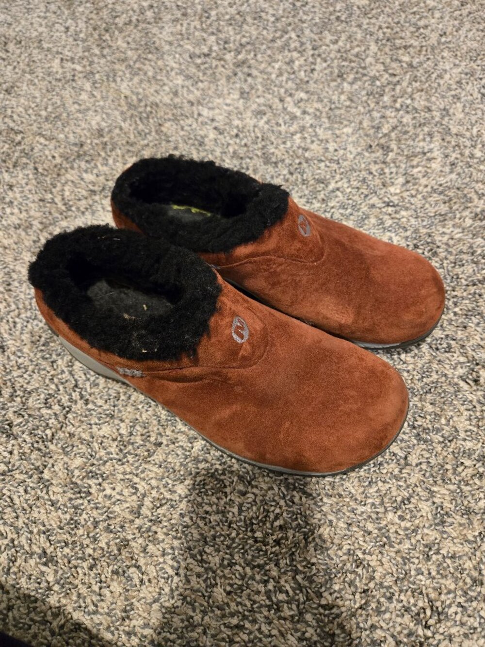 Merrell Encore Ice 5 Winter Faux Fur Clog Burnt Orange 8